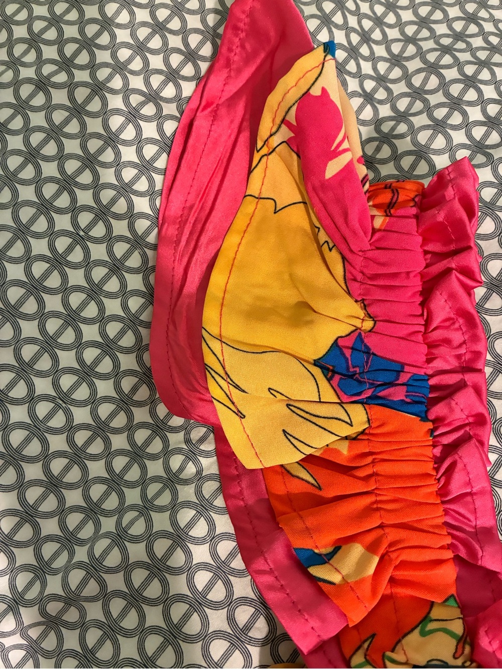 Umgee Bright Floral Sundress in Pink, Yellow & Green size medium - Picture 8 of 10